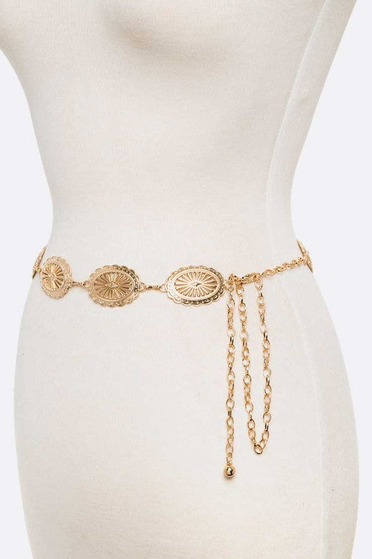 Western Concho Fashioln Chain Belt