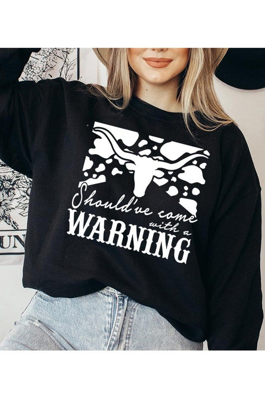 Western Cow Animal Graphic Fleece Sweatshirts