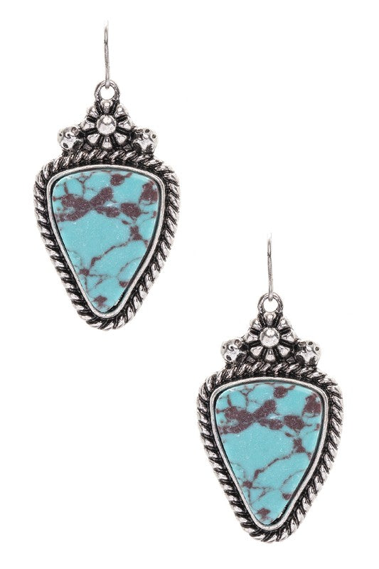 Western Stone Drop Earrings